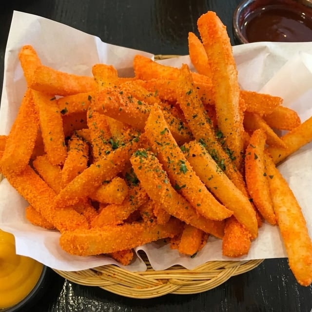 Shaking Cheese Fries.