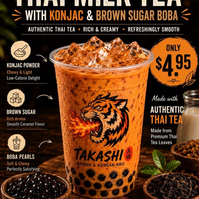THAI TEA BOBA.