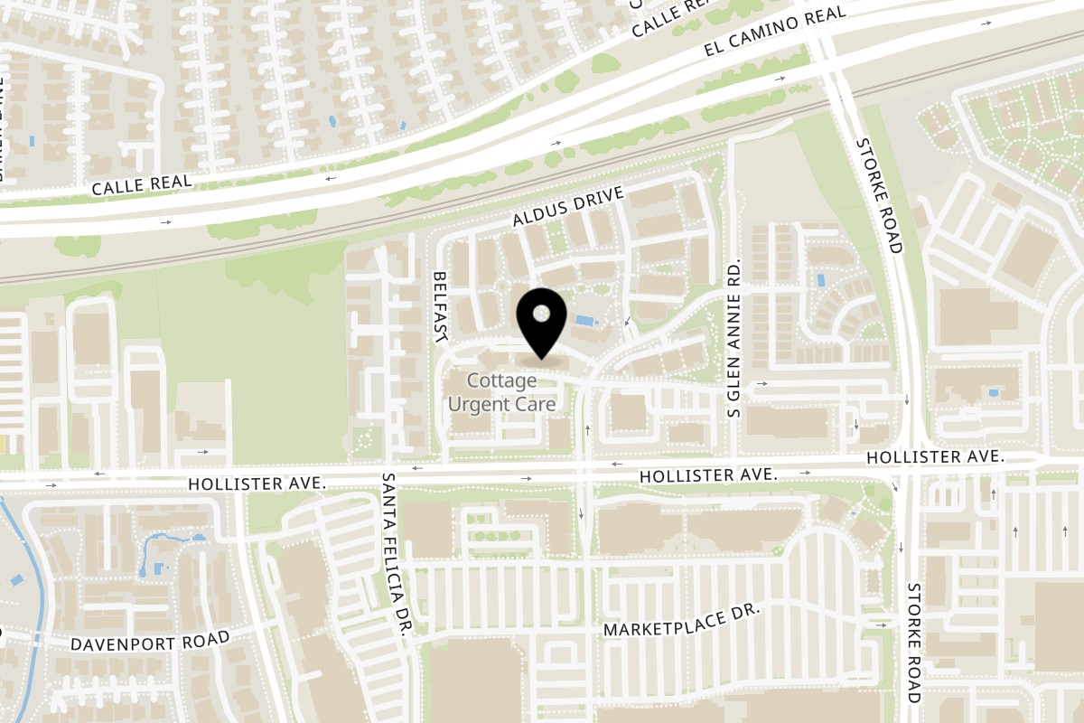Map showing the location of Takashi Ramen & KOREAN BBQ on 7060 Hollister Ave in Goleta